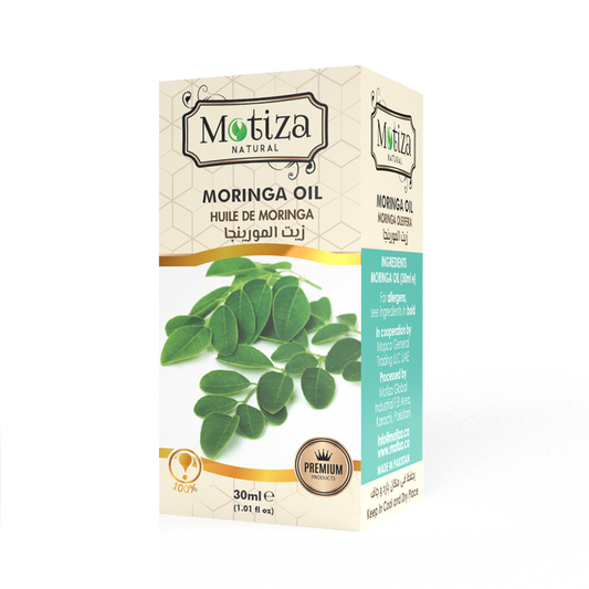 Moringa oil – prevents premature skin ageing. Boosts hair growth. Aids weight loss. Maintains cholesterol levels. Improves body health.