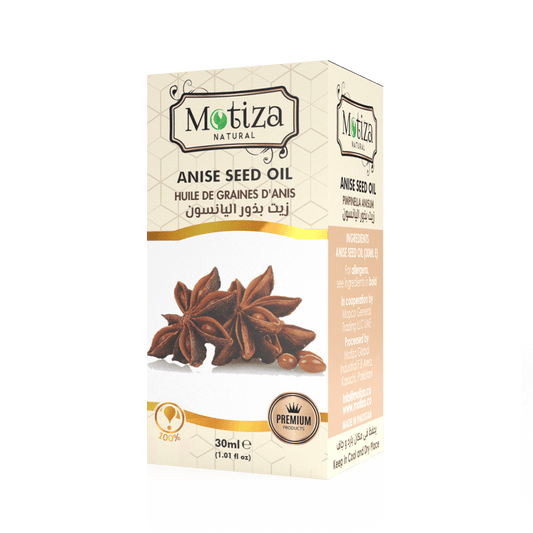 Anise seed oil – stimulates blood circulation to relieve arthritis, joint pain. Relieves cold and flu. Opens hair cells promoting hair growth.