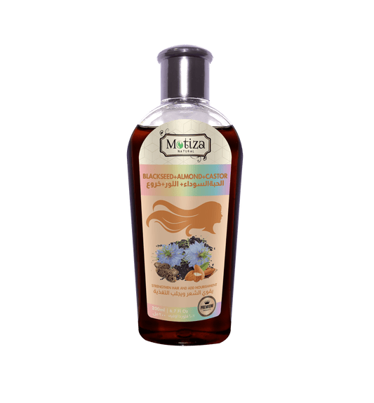 Castor, Almond and Blackseed Hair Oil - Motiza